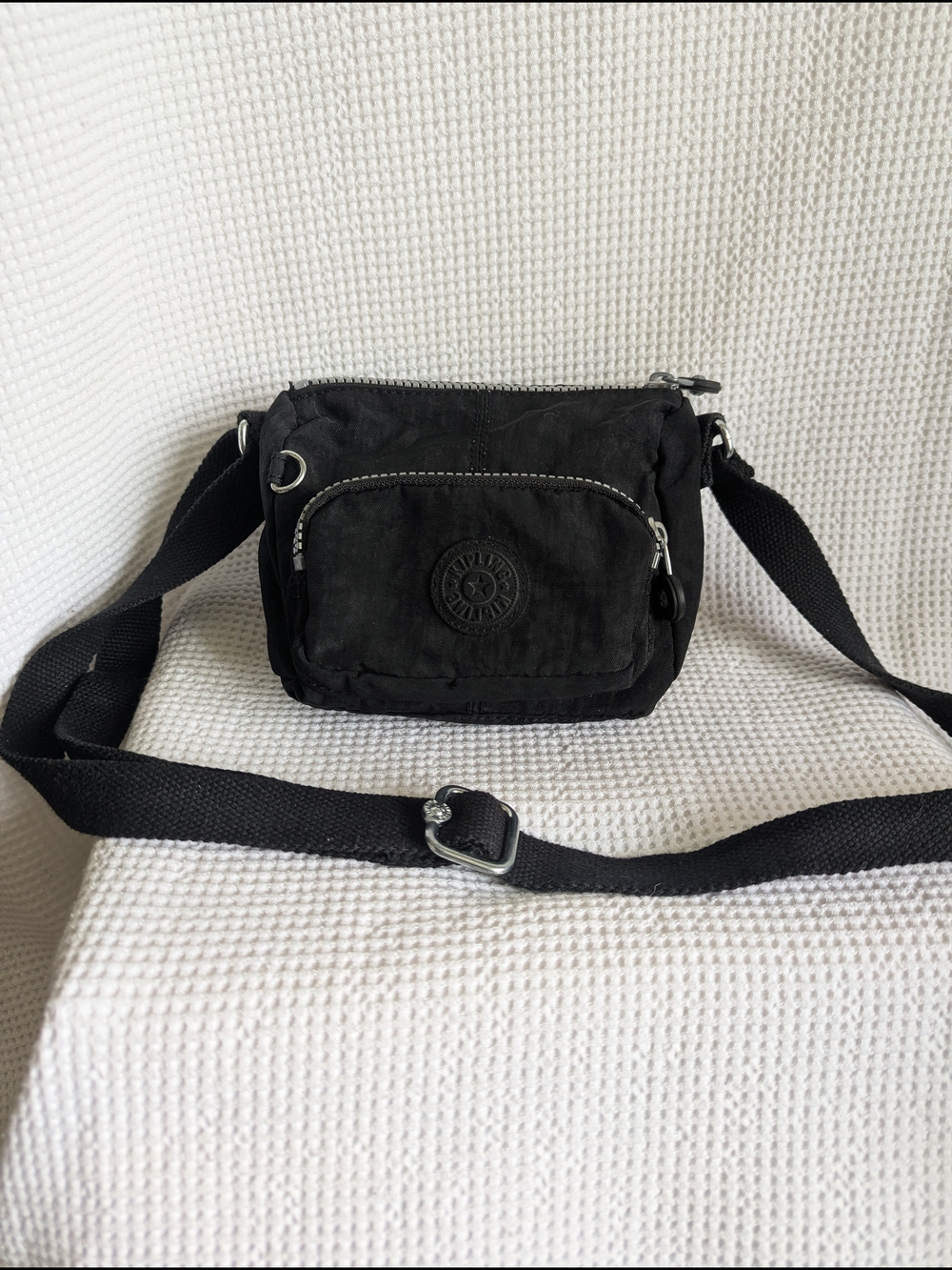 Black Kipling Utility Crossbody Carry-All Mini Bag Unisex